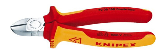 Knipex 180mm Isolert Sideavbiter med Flerkomponent-Grep 1000V