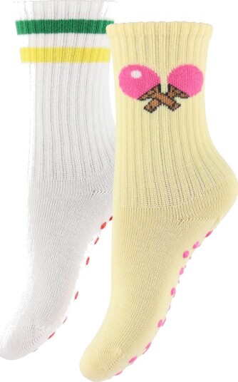 Mini Rodini Table Tennis 2 Pack Anti Slip Socks Multi/patterned 24/27