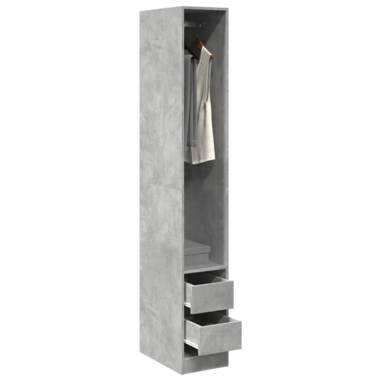  Garderobe betonggrå 30x50x200 cm konstruert tre 8721158340863