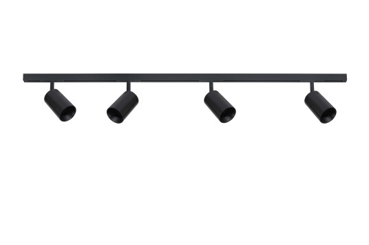 Antidark Designline Tube Pro komplett 2 meter spotskinne med 4 spotter GU10 - Svart Antidark Designline Tube Pro komplett 2 meter spotskinne med 4 spotter GU10 - Svart