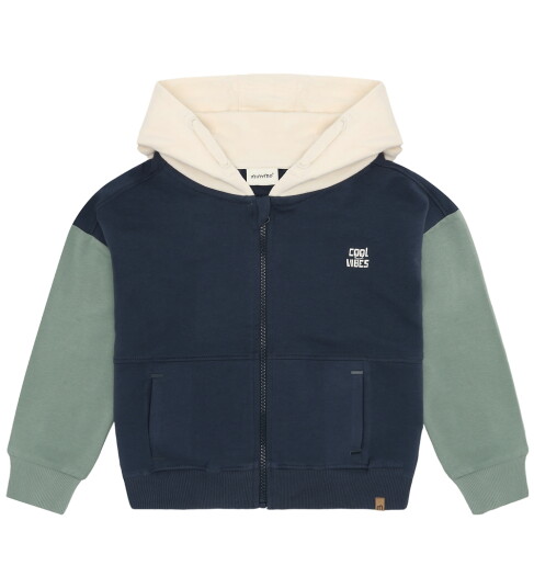 Minymo Cardigan Odyssey Gray m. Støvet Grønn Minymo 9 år 134 Cardigan Blå Grå