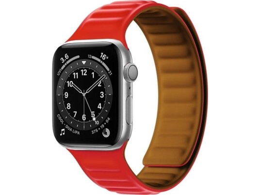 Hurtel Magnetstropp For Klokke 6 / 5 / 4 / 3 / 2 / Se (44Mm / 42Mm) Magnetisk Båndarmbånd Armbånd Rød