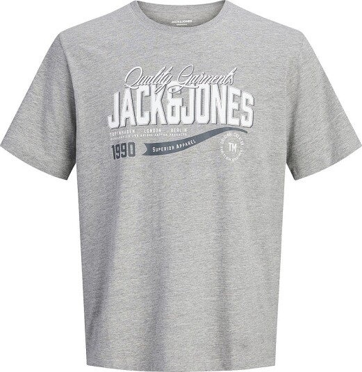 Jack & Jones T skjorte Jjelogo Tee Ss O Neck Col Aw26 Sn 2 pack Grå