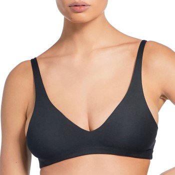 Bread and Boxers Triangle Bra BH Svart okologisk bomull X-Large Dame