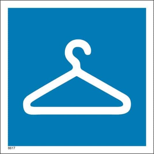 Garderobe PVC 10x10cm Vanlig