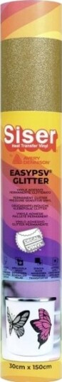 Siser Selvklebende Glitterfilm Guld