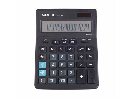 Maul Mxl 14, Desktop, Skjerm, 14 Sifre, 1 Linjer, Batteri, Sort Maul Mxl 14, Desktop, Skjerm, 14 Sifre, 1 Linjer, Batteri, Sort