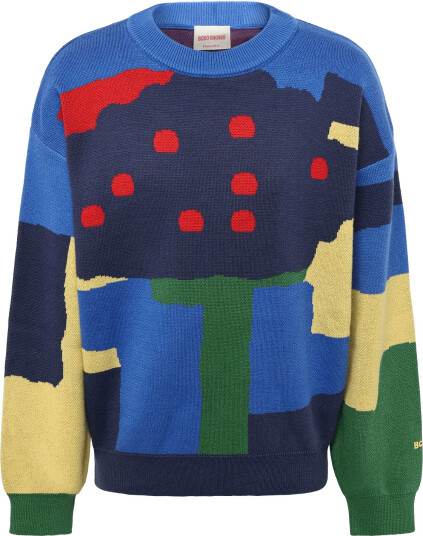 Bobo Choses Paint Forest All Over Jacquard Jumper Multi/patterned 148