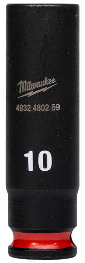 Milwaukee 4932480259 Kraftpipe 1/4", SHOCKWAVE, dybde 10 mm, Håndverktøy