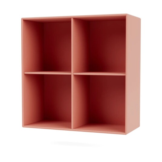 Montana SHOW hylle 69,6x69,6 cm, opphengsskinne 151 Rhubarb