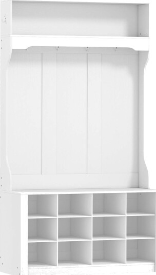Garderobe med hylle benk kroker skohyller Garderobe med hylle benk kroker skohyller