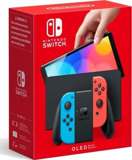 Nintendo Switch OLED Konsoll 7" Blå/Rød Joy-Con