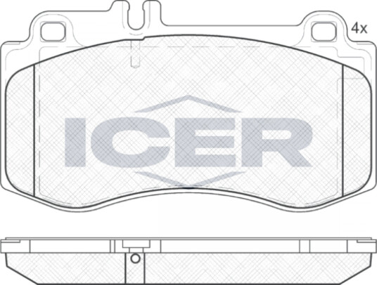 Bremseklosser sett ICER 181950
