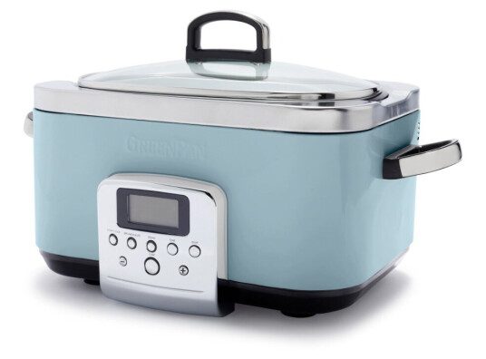 Slowcooker 6 liter 48 x 34 cm Rustfritt Stål Blue Haze Slowcooker 6 liter 48 x 34 cm Rustfritt Stål Blue Haze