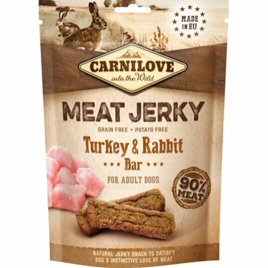 Carnilove Jerky Bar Hundeforp 100 g med Kalkun og Kanin