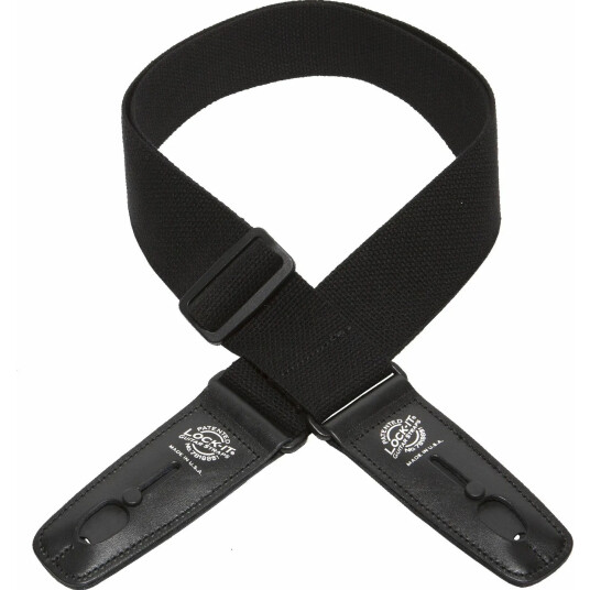 D'Andrea Lock-It Strap 2" Cotton Pro Black