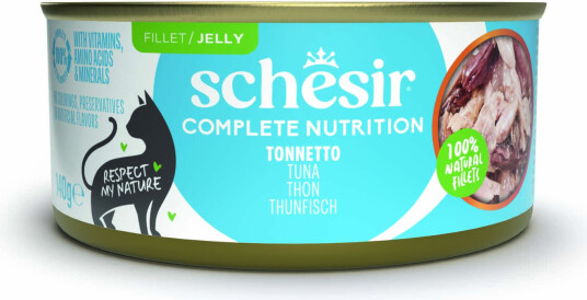 Schesir Våtfôr Complete Nutrition Filet I Gelé Tunfisk 24 X 140 G