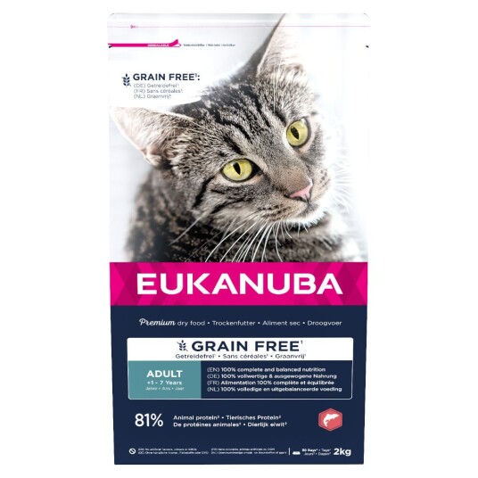 Eukanuba Adult Kattemat Kornfri med Laks 2 kg Eukanuba Adult Kattemat Kornfri med Laks 2 kg