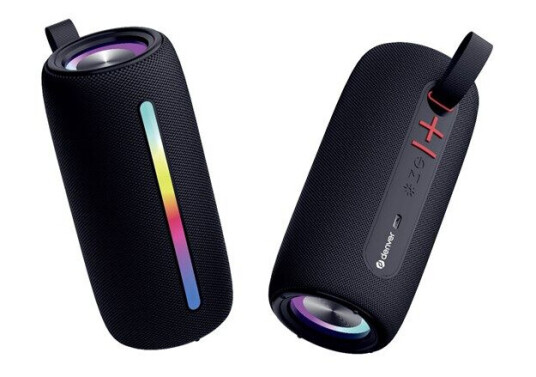 Denver BTL-360B Trådløs Bluetooth-høyttaler med RGB-lys Svart Denver BTL-360B Trådløs Bluetooth-høyttaler med RGB-lys Svart