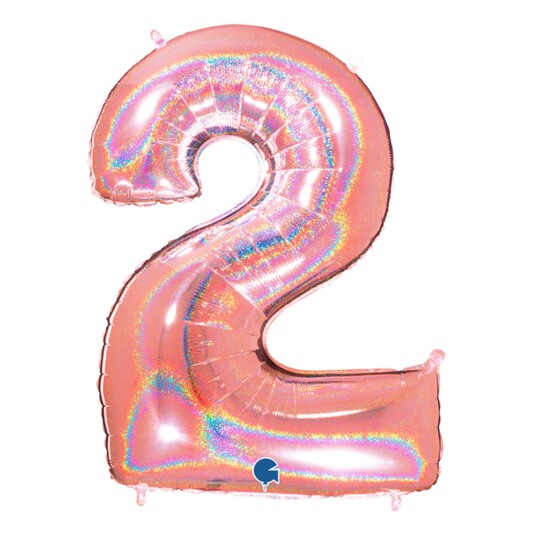 Ballongkungen AB Tallballong Glitter Roségull - Tallet 2