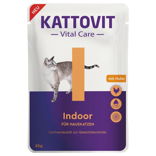 Kattovit Vital Care Indoor Poser Med Kylling 12 X 85 G