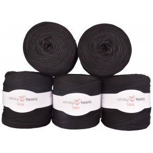 Infinity Hearts Dahlia Stoffgarn 02 Sorte Nyanser 1 stk Infinity Hearts Dahlia Stoffgarn 02 Sorte Nyanser 1 stk