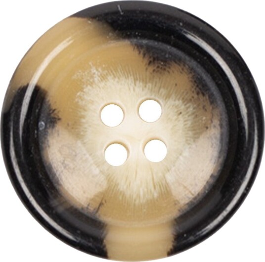 Drops Imitert Horn Knapp Mokka 23 mm 713
