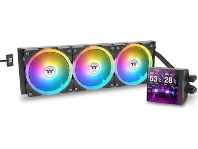 Thermaltake MAGFloe 360 Ultra ARGB AIO Kjøler sort CL-W432-PL12SW-A Thermaltake MAGFloe 360 Ultra ARGB AIO Kjøler sort CL-W432-PL12SW-A