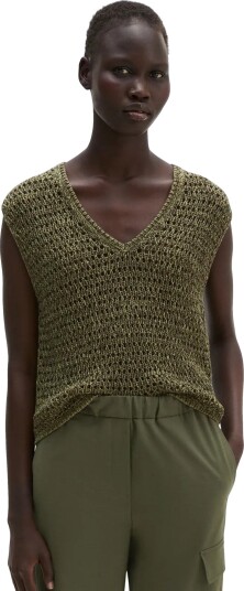 Marc O"Polo Knit Pullovers Sleeveless Khaki green XS