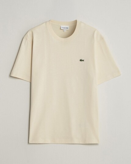 Lacoste Crew Neck T Shirt Naturel Clair Lacoste Crew Neck T Shirt Naturel Clair