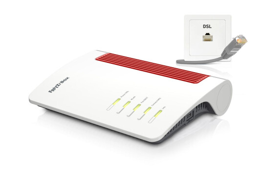 AVM FRITZ!Box 7690 Router med WiFi 7, Dual-bånd 2.4/5 GHz, 2.5 Gigabit Ethernet - Hvit