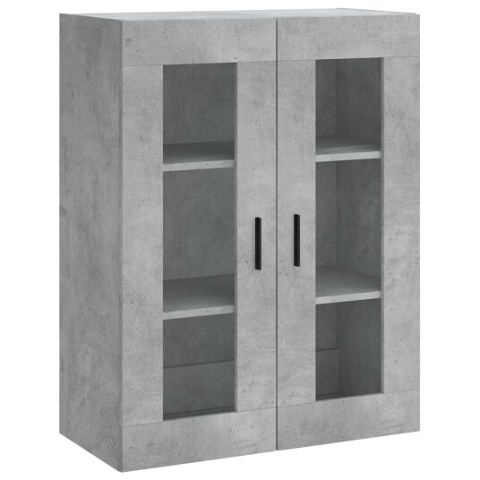 vidaXL Highboard betong grå 69,5x34x180 cm konstruert tre 8720845479077