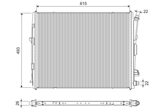 Radiator VALEO 701308
