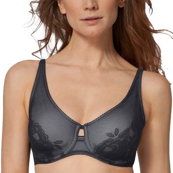 Triumph BH Wild Rose Sensation W01 Svart E 95 Dame Triumph BH Wild Rose Sensation W01 Svart E 95 Dame
