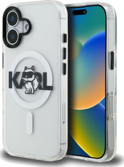 Karl Lagerfeld MagSafe Mobildeksel til iPhone 16 med Choupette Sketch Logo - Gjennomsiktig Karl Lagerfeld MagSafe Mobildeksel til iPhone 16 med Choupette Sketch Logo - Gjennomsiktig