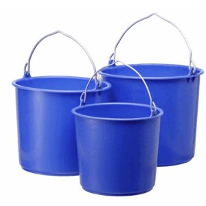 DeLaval Plastbøtte med stålhank blå 17 liter