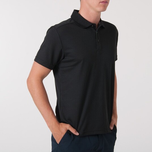 Cutter & Buck Kelowna Svart Golf pologenser herre Black (099) Small