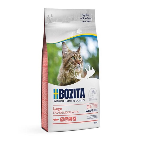 Bozita Hvetefri Kattemat med Laks 2 kg - Tørrfôr for Voksne Katter