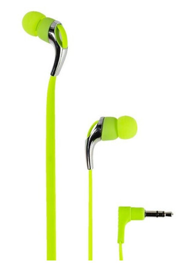 Vivanco Neon Buds, Hodetelefoner, In-Ear, Musikk, Metallisk, Gult, 1,2 M, Koblet Med Ledninger (Ikke Trådløs)