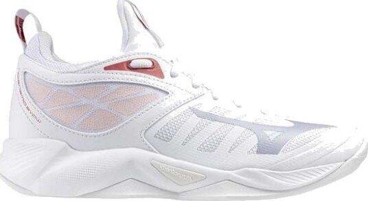 Mizuno Wave Dimension Dame White/Aleutian/Cloud Pink 42