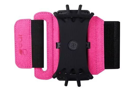Carl Rosa Sportarmbånd Premium Universalt med Silikonstrap for Mobil