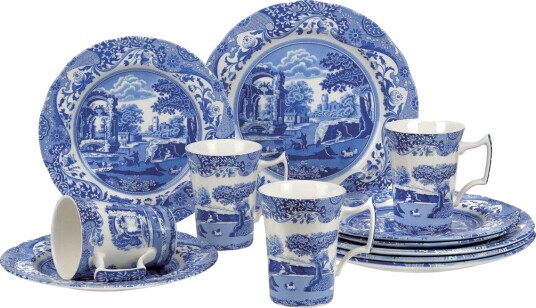 Spode Blue Italian startsett 12 deler