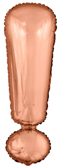 Amscan International Bokstavballong Roségull Metallic - Tegnet !