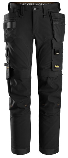 Snickers Workwear 6275-0404 AllroundWork Arbeidsbukse stretch, Svart, Klær
