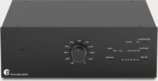 Pro-Ject Phono Box Ds3 B Sort Balansert High-End Riaa-Trinn
