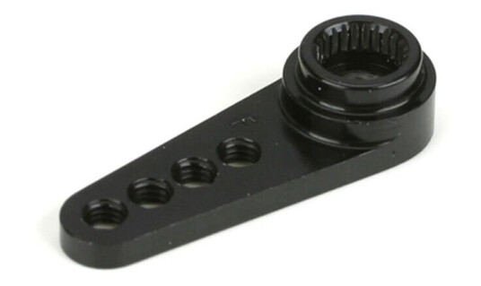 Dynamite 2531 1/2 Machined Aluminum Servo Arm: Fut Black Dynamite 2531 1/2 Machined Aluminum Servo Arm: Fut Black