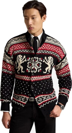 Ralph Lauren Sweater cardigan M sort herre