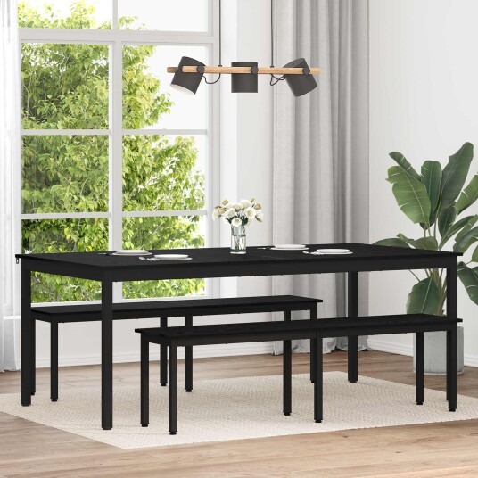 vidaXL Spisebord 200 x 100 x 75 cm Konstruert tre Rektangulær