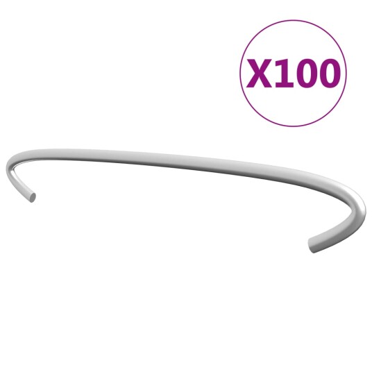  Kroker til gabion 100 stk galvanisert stål 20 cm 145620