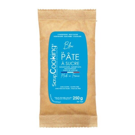 ScrapCooking   Fondant 250 g blå